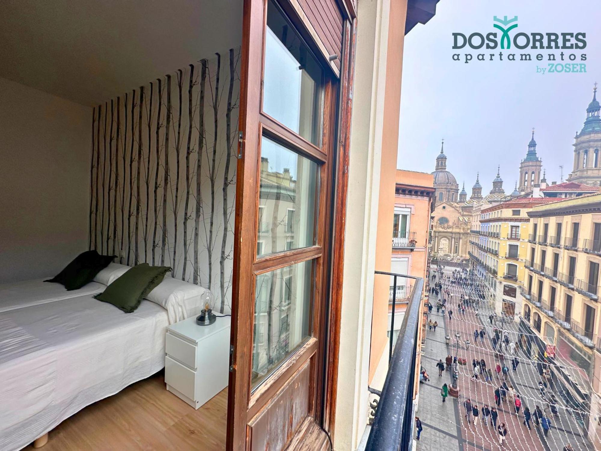 Dos Torres Pilar Suites- Balcones Con Vistas A La Ciudad Saragozza Esterno foto