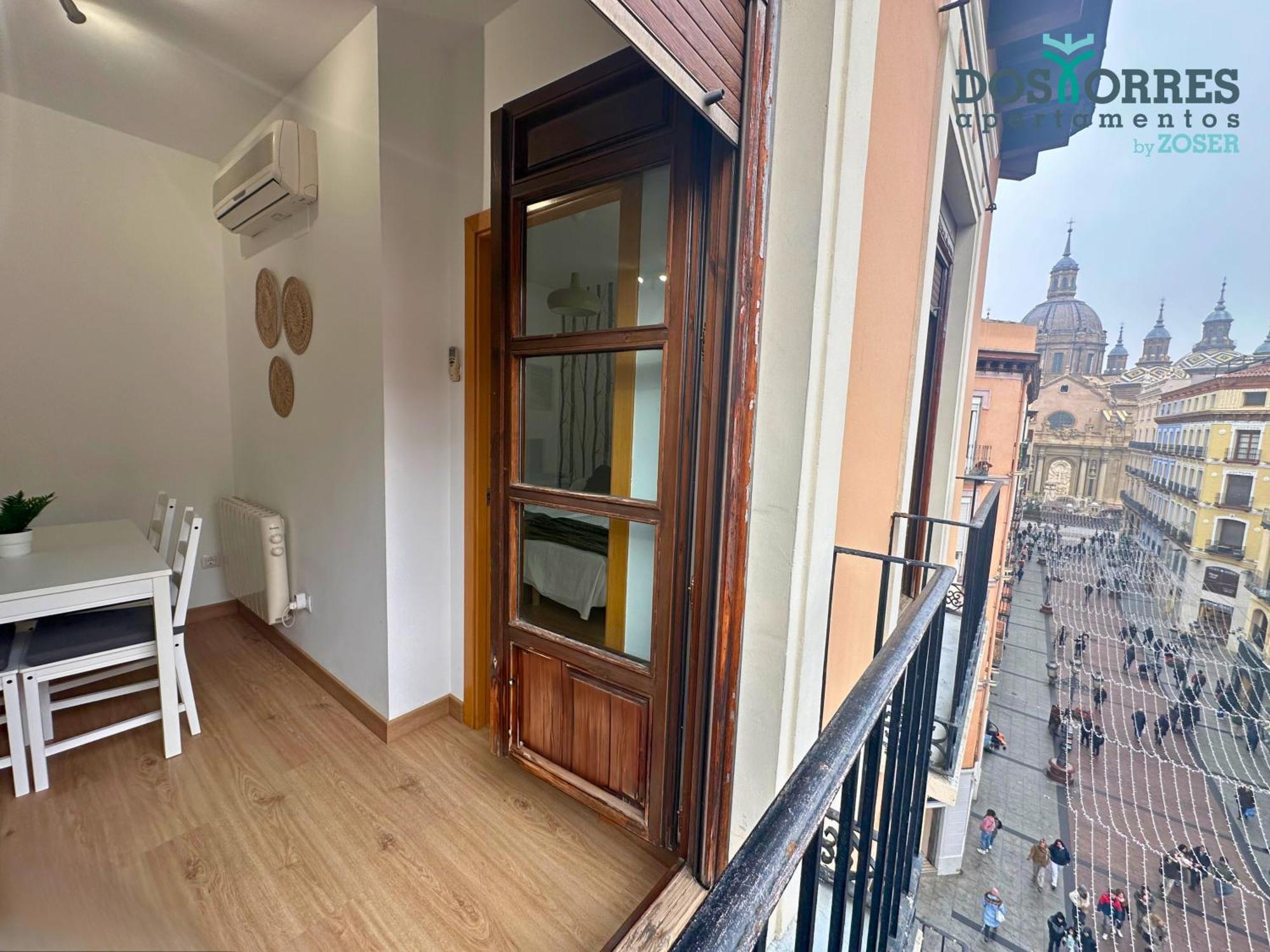 Dos Torres Pilar Suites- Balcones Con Vistas A La Ciudad Saragozza Esterno foto